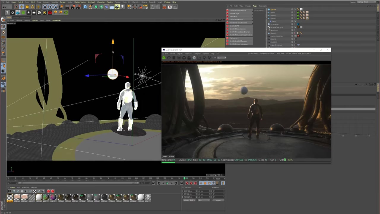 Create the world. Workflow still from Aaron’s VFX Crash Course overview